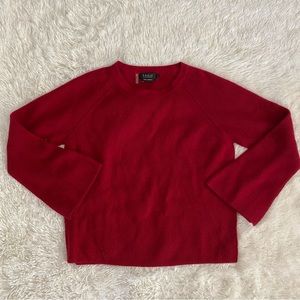 FORTE CASHMERE Burgundy Sweater NWOT L
